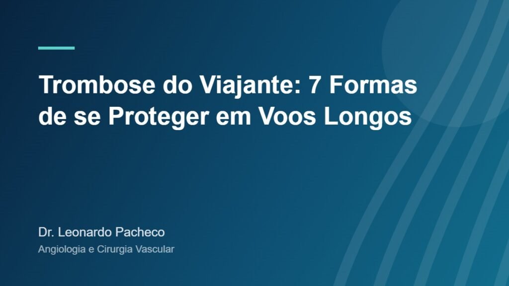 Trombose do viajante: como se proteger em voos e viagens longas